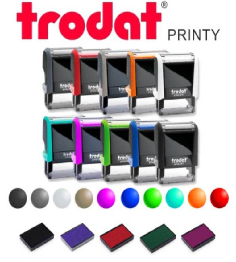 Tampon Trodat Printy 4913 - Auto-encreur Personnalisable, Compact et Professionnel